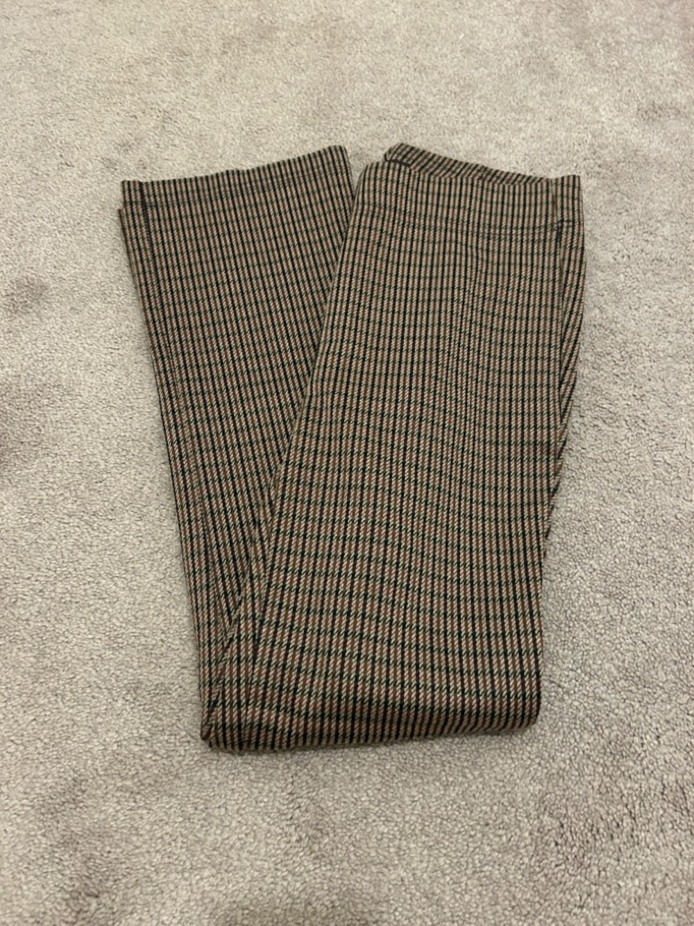 LOFT Slim Fit Houndstooth Croppd Trousers